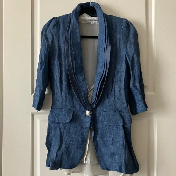 Nanette Lepore Blue Jacket - Picture 3 of 6